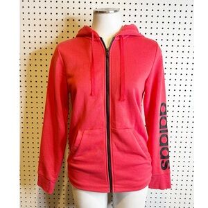 Adidas | Women's Essentials Linear Full-Zip Hoodie Sz. M